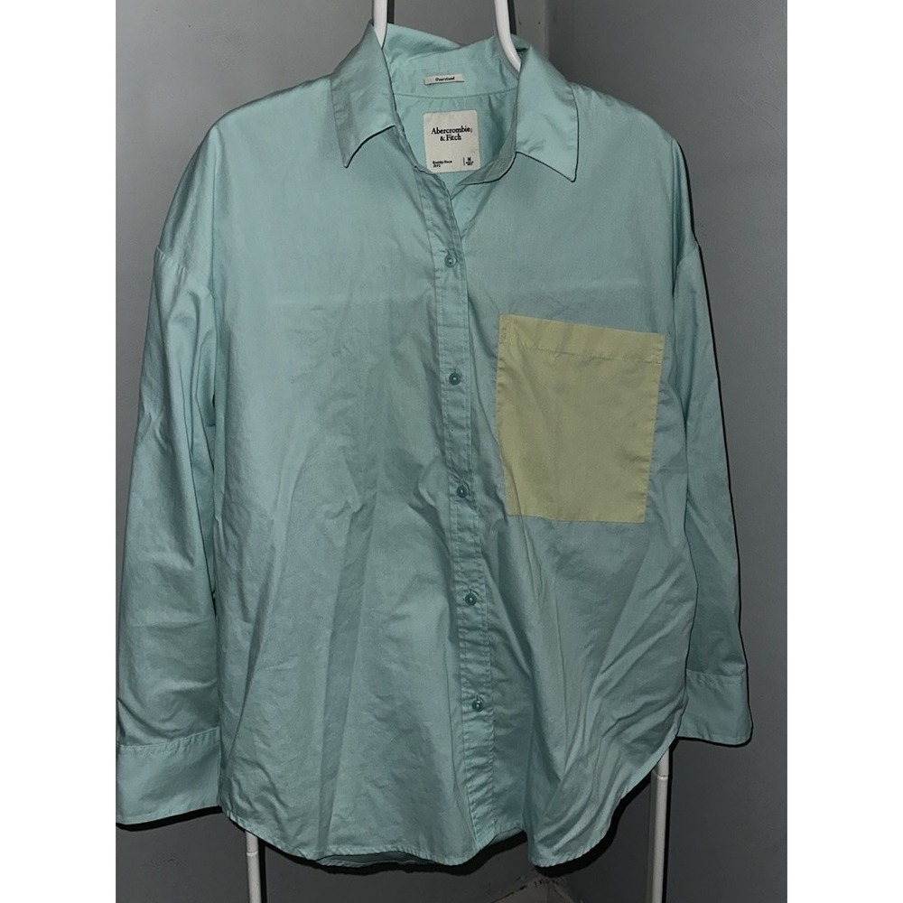Abercrombie & Fitch Oversized Poplin Shirt Women's Size Medium